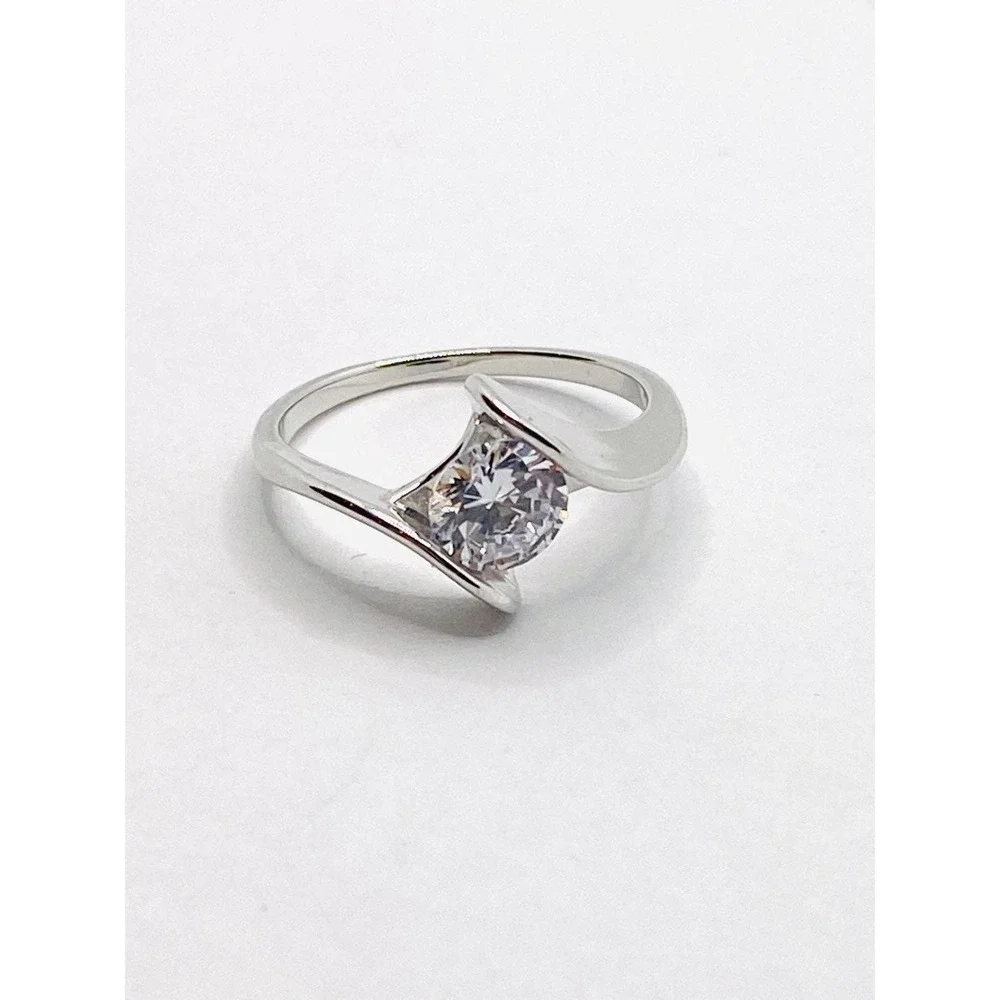 Ring Fashion CZ Semi Mount Size 7.5